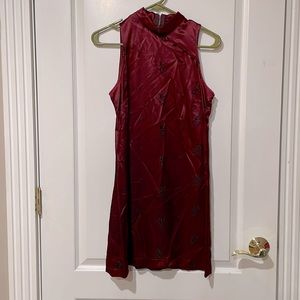 Asian style Maroon dress